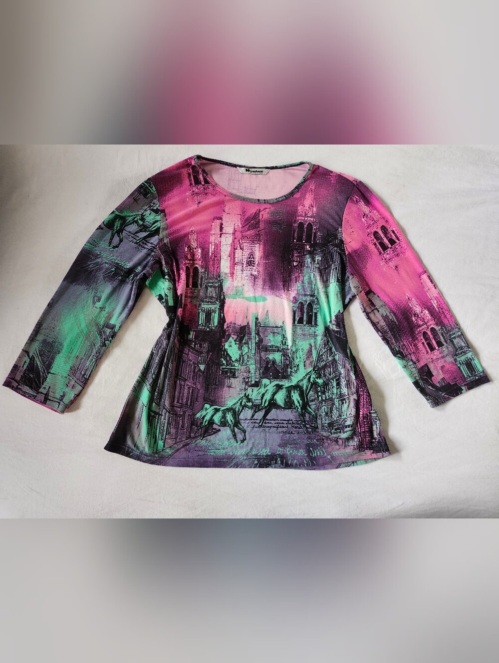 Y2K Vintage Psychedelic Graphic Top